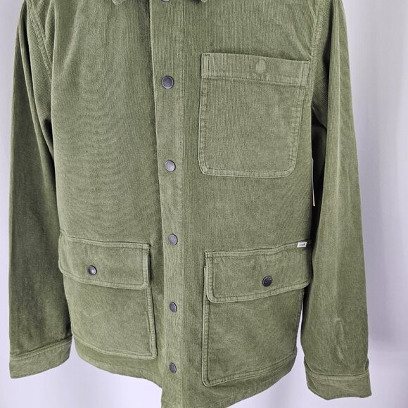 O'Neill Men's Green OG Trails Corduroy 3 Pocket Shacket Jacket Size S NWT - Picture 4 of 16